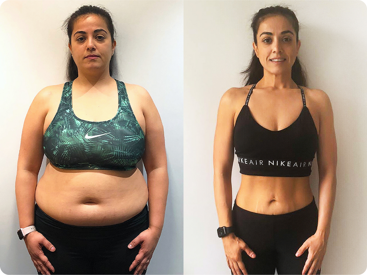 Sarah has lost 18 kg