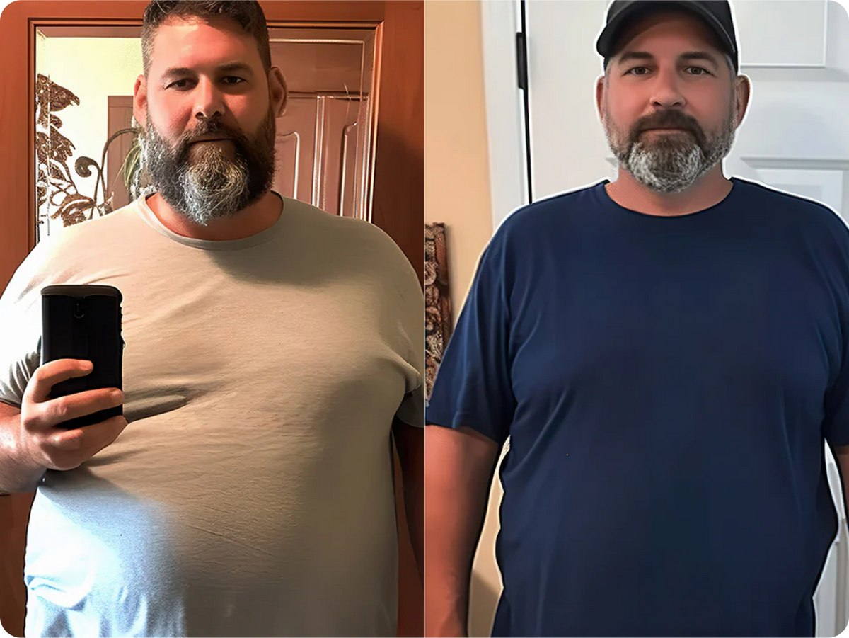 John has lost 32 kg